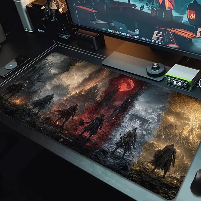 Bloodborne Color Mouse Pad Large Gaming Table Cushion Non-slip Laptop Tablet Big Mousepad XXL Mat Mini PC Playmat With Lock edge