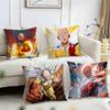 One-Punch Man Kissenbezug Wendbarer Plüschkissenbezug – Für Auto, Sofa, Schlafzimmer, perfekt als Geschenk.