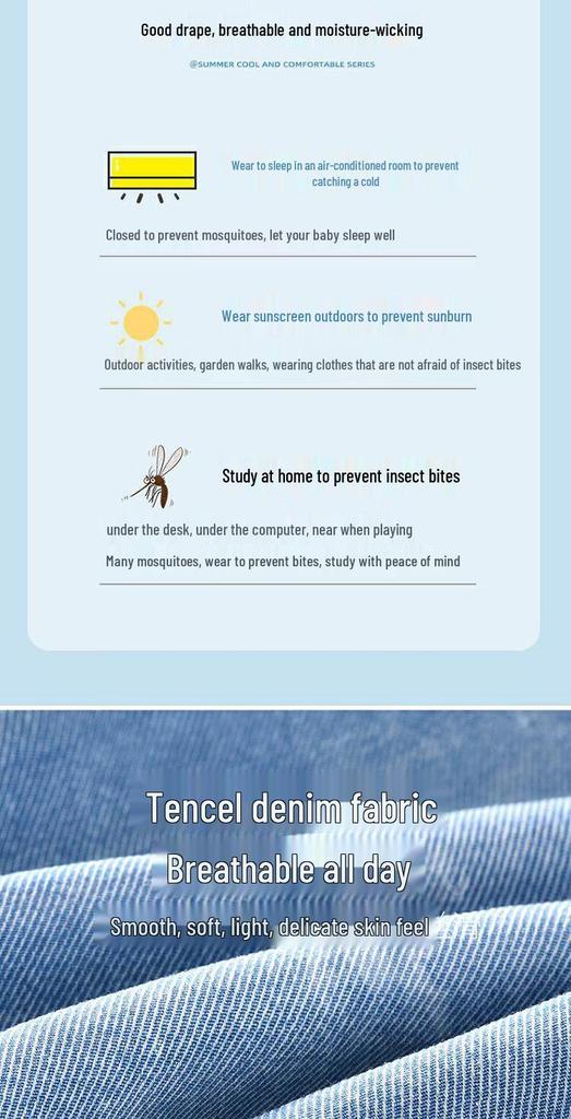 BOBDOG Girls' Summer Anti-Mosquito Pants