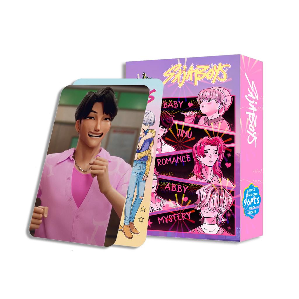 96Double Sided HD Color Printed Photo Cards Of Anime Characters, Anime Peripheral Collection Cards, Stickers And Greeting Cards