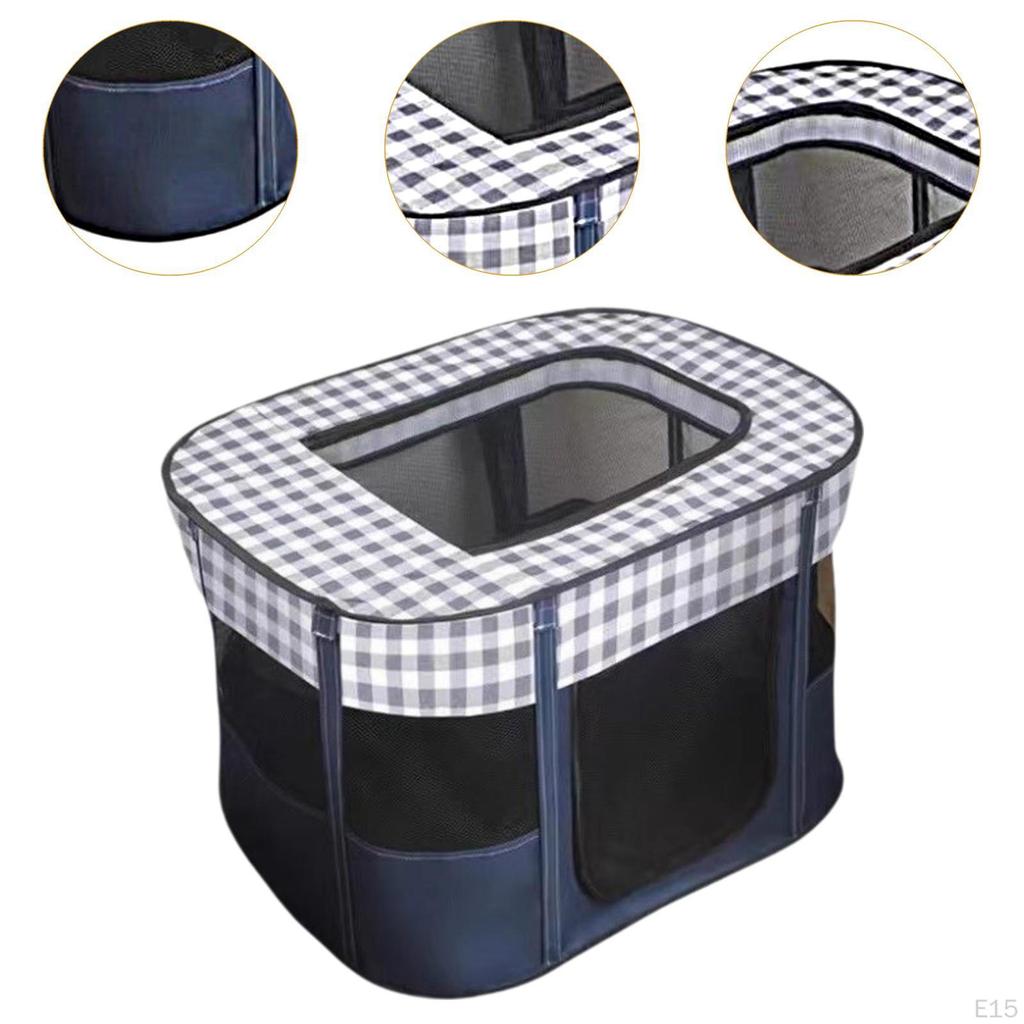 Cat Puppy Playpen Pet Supplies Playground Tent for Outdoor Ferret Rabbits M Yellow