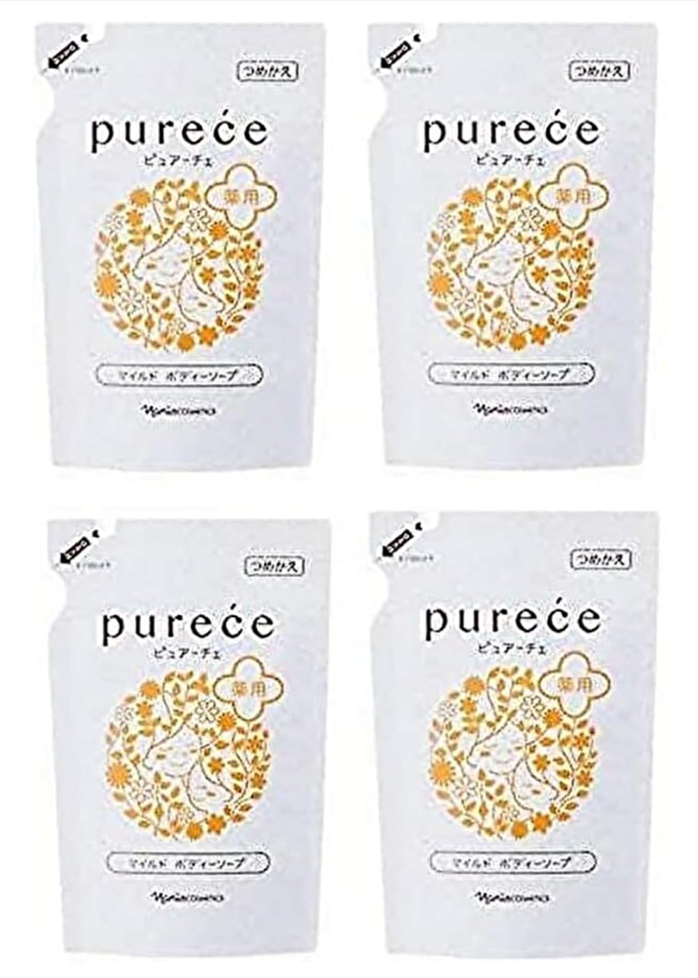 

Naris Cosmetics PURECE Лечебное мягкое мыло для тела LS Kae 450 мл x 4 шт. [Запасной блок] [Запасной блок]