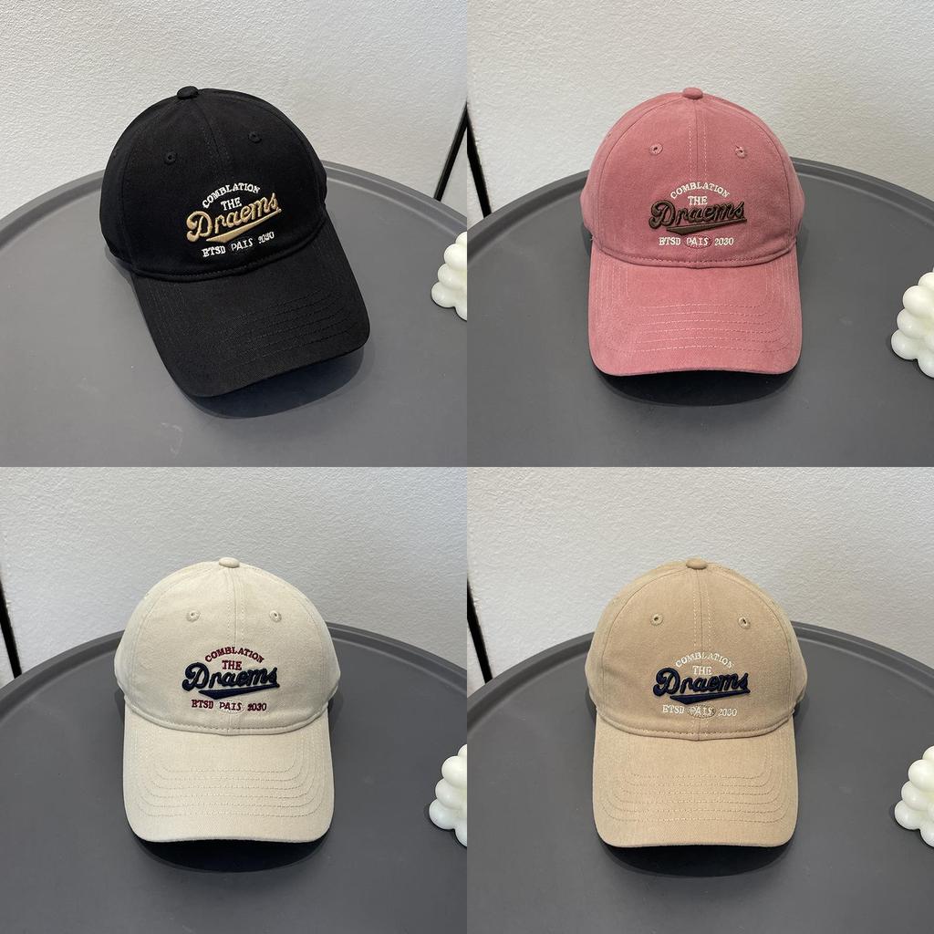 Adjustable Cotton Letter Embroidery Baseball Hat For Men And Women In All Seasons