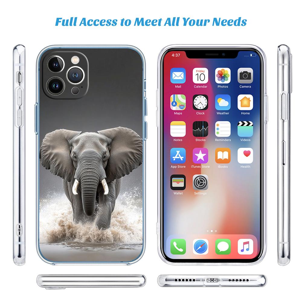 CJ5 Animal Elephant Case for Motorola Moto G10 G20 G30 G31 G32 G34 G35 G41 G42 G50 G51 G52 G55 G60 G60S G62 G71 G72 G75