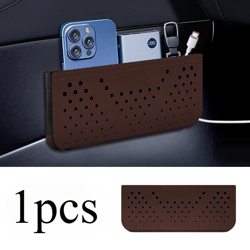 

1pc Car Storage Box Large Capacity Car Trunk Organizer Portable Foldable Multi-functional Trunk Storage Organizer коричневый