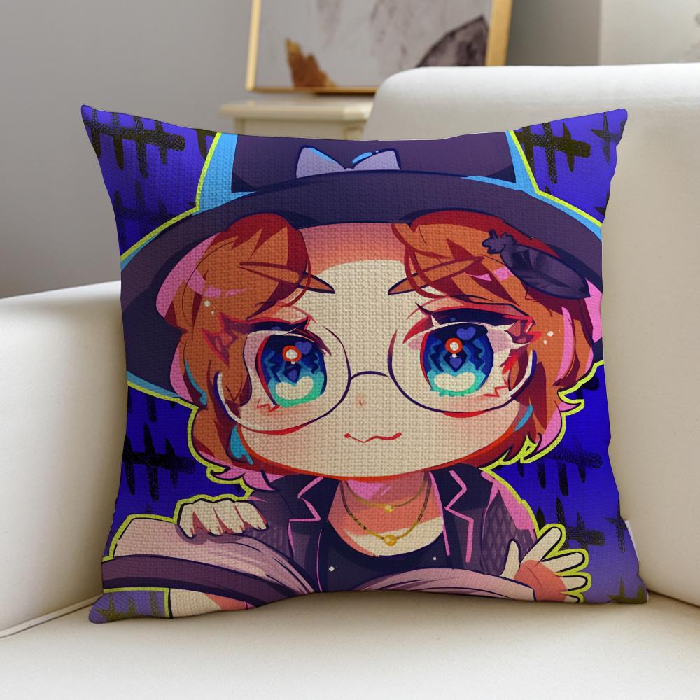 

Horror DDeads By DaylightS Cushion Cover Breathable and skinfriendly linen pillowcase square removable and washable cushion 30X30cm