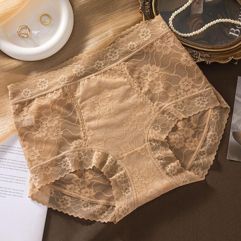 Women's Spring and Summer Thin Style High Waist Breathable Comfortable High Spring Cotton Crotch Underwear