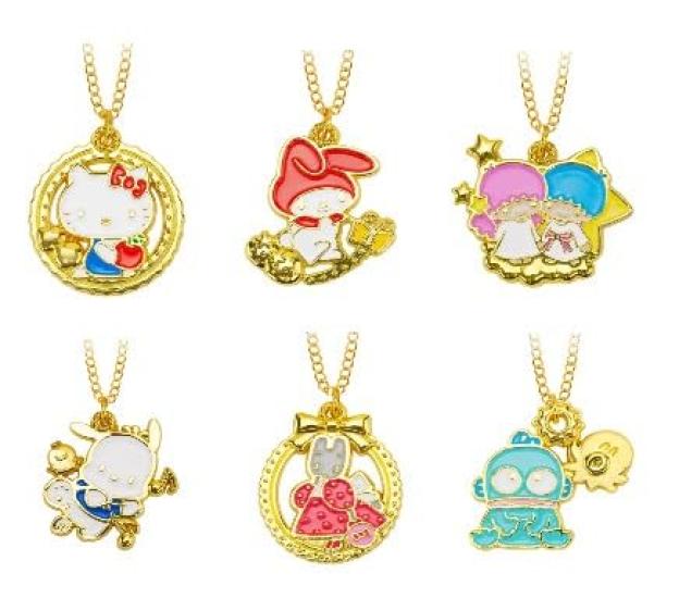 Time Travel Series Characters Pendant Collection Set of Gacha SanRio [Complete 6]