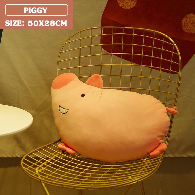 Lifelike Animal Plush Toy Crocodile Cat Chicken Long Neck Goose Piggy Cattle Stuffed Doll for Kids Birthday Gift