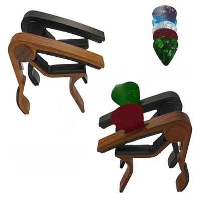 Ahşap Desenli Gitar Kaposu - Orta Kavrayıcı Gitar Aksesuarı