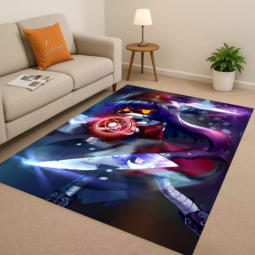 HD Cartoon Murder Drones V Uzi Robot Living Room Non Slip Area Rug Soft Carpet for Bedroom Playroom Sofa,Easy Clean Home Doormat