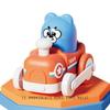 Cartoon Train Power Toy Collision Puzzle Toy Car Cute Press Inertia Pull Back Toy  Children's