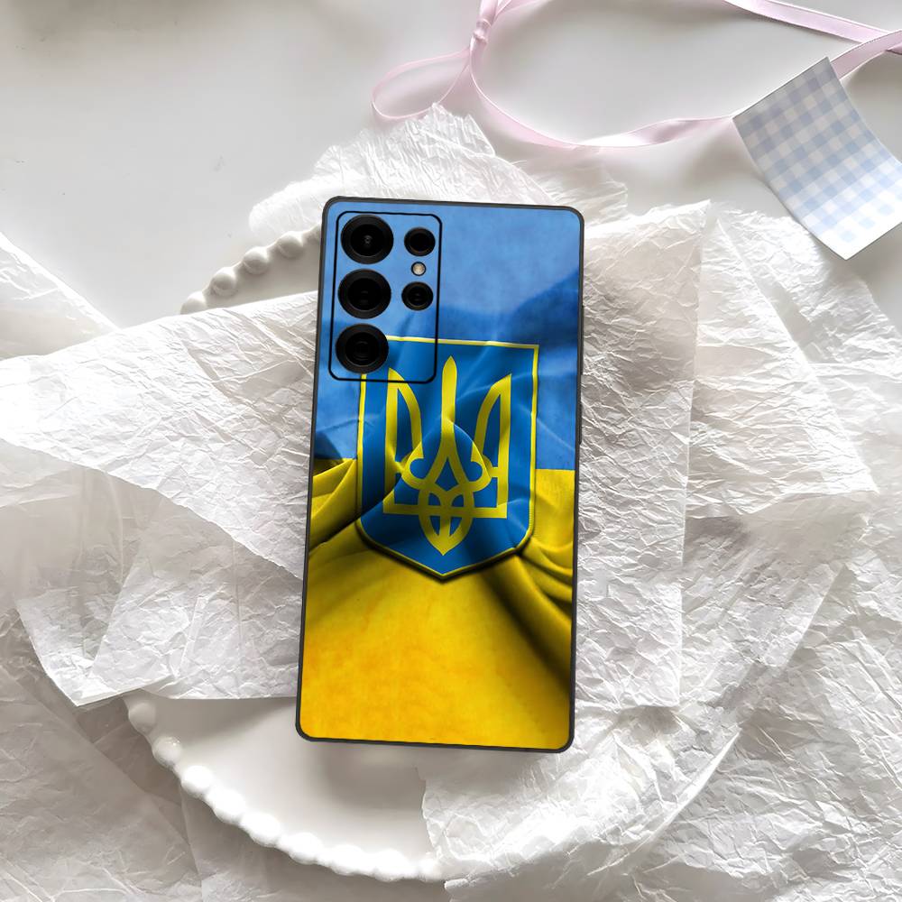 U-Ukraines Flag Phone Case For Samsung S 24 Fe 25 Ultra Plus 20 Lite 21 30 22 23 24 22 Ultra 5G Fundas