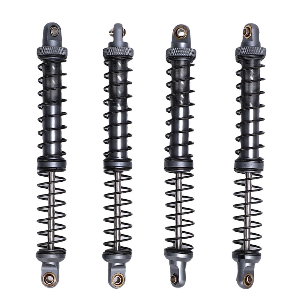 4Pcs 1Celsius10 Model Car Dual Spring Shock Damper Alloy 1Celsius10 RC Dampers with 8 Spare Springs 120mm