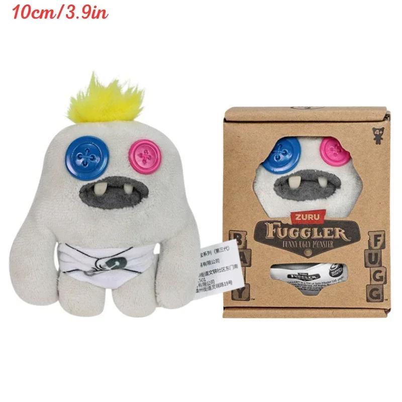 Fuggler Monstres aux Dents Moches Peluches Fuggler Bébé Dessin Animé Yeux Écarquillés Bizarre Lapin Peluche Kawaii Multicolore Poupée Peluche 8-9CM