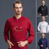 Chef Shirt Solid Color Chinese Character Embroidery Long Sleeve Breathable Cooking Buttons Plus Size Long Sleeves Cook Uniform Chef Clothes
