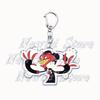 Cartoon Anime Series Helluva Blitzo Keychains Boss Keyring for Accessories Bag Pendant Key Chain Ring Jewelry Fans Friends Gifts