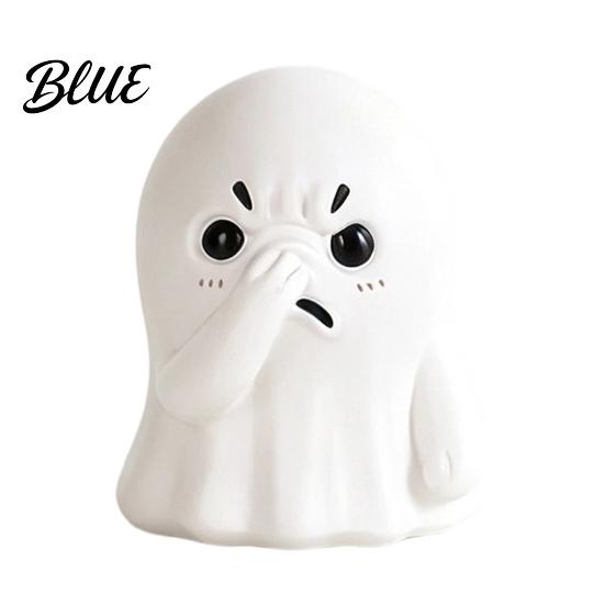 Ghost Ornament Ornament Compact Resin Decorative Figurine Nose-Covering Desk Accessory Shape Halloween Figure Naughty Tabletop Party Decoration