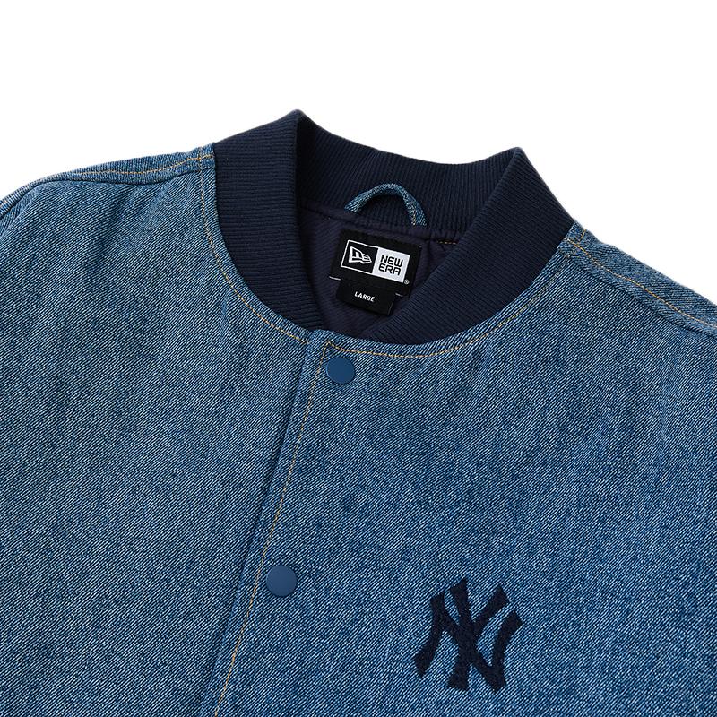 New Era MLB FW25 Rebellious Academy Series New York Yankees American Style Pure Cotton Denim Jacket Unisex Jacket 14726550