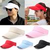 Visor Sun Plain Hat Sports Cap Colors Golf Tennis Beach Adjustable Summer Hot