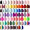 LILYCUTE 6Pcs/Set Macaron Gel Nail Polish Set Kit Spring Summer 6 Colors Neon UV LED Nail Art Gel Semi Permanent Base Top Coat