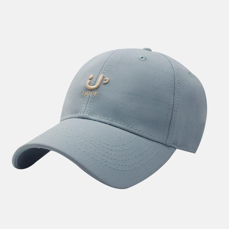 Korean Version New Versatile Letter Embroidered Soft Top Baseball Hat for Women's Spring and Summer Casual Outdoor Sun Protection Baseball Cap