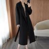 Plus Size Women's Mid-Length Wool Coat - 2022 Autumn/Winter Korean Style