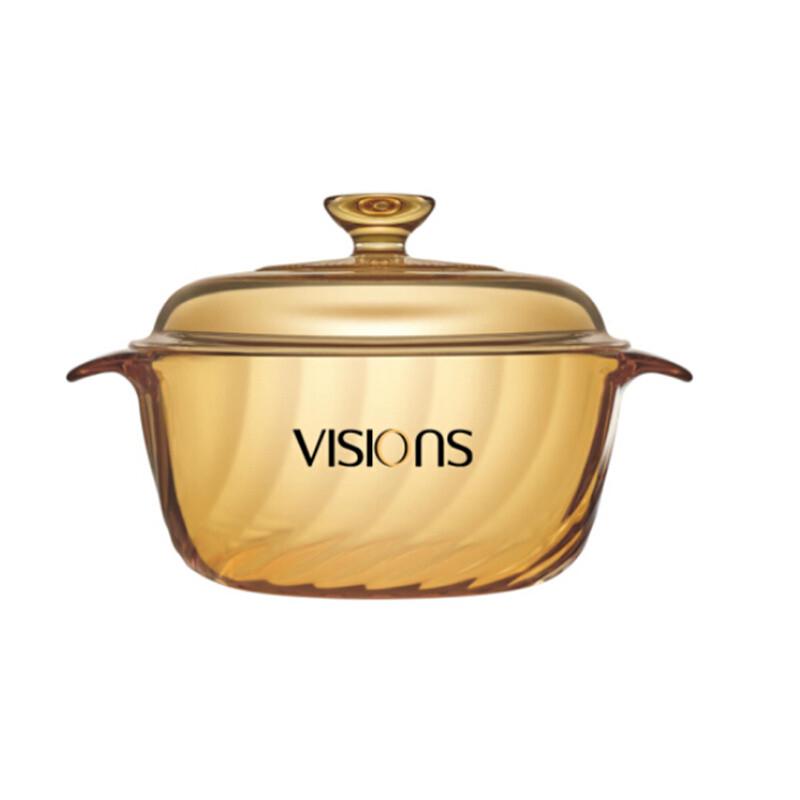 VISIONS Transparent Amber Glass Cookware