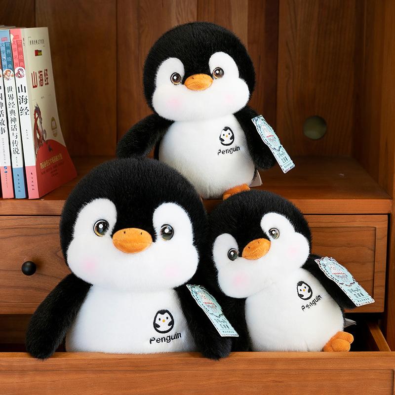 25/30/40Cm Soft Fat Penguin Plush Stuffed Toy Cute Black Penguin Fur Doll Toy Home Decoration Toy Children Birthday Gift