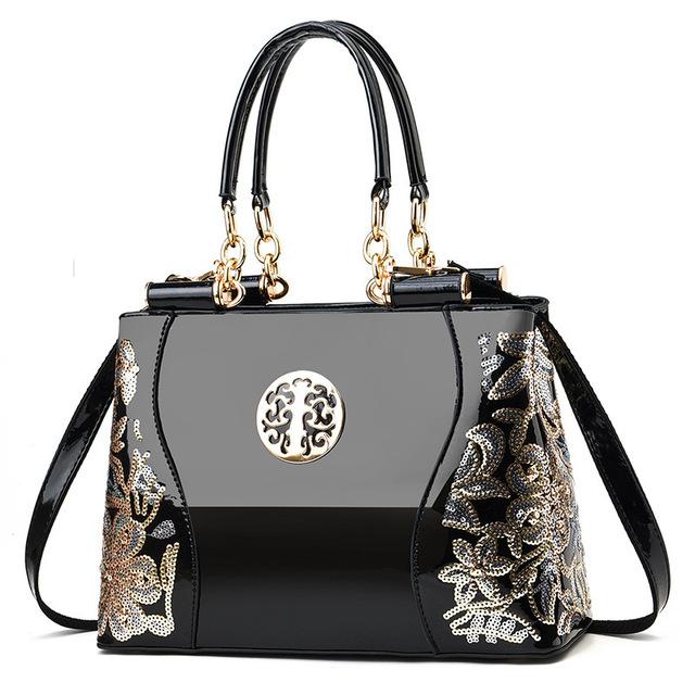 Aliwood Stickerei frauen Tasche Europa Trendy Luxus Handtaschen Leder Schulter Taschen Große Kapazität Frauen Umhängetaschen