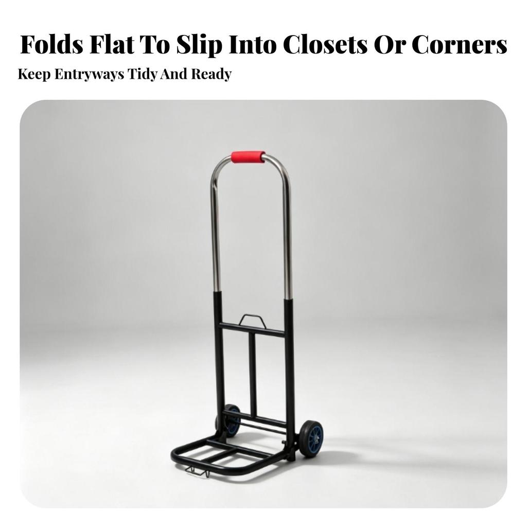Foldable Hand Truck Stable Portable Trolley Versatile for Travelers