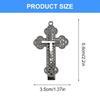 Edgy Crosses Design Hair Clip For Women Fretwork Metal Barrettes Gothic Hairpin Punk Fashion Accessory