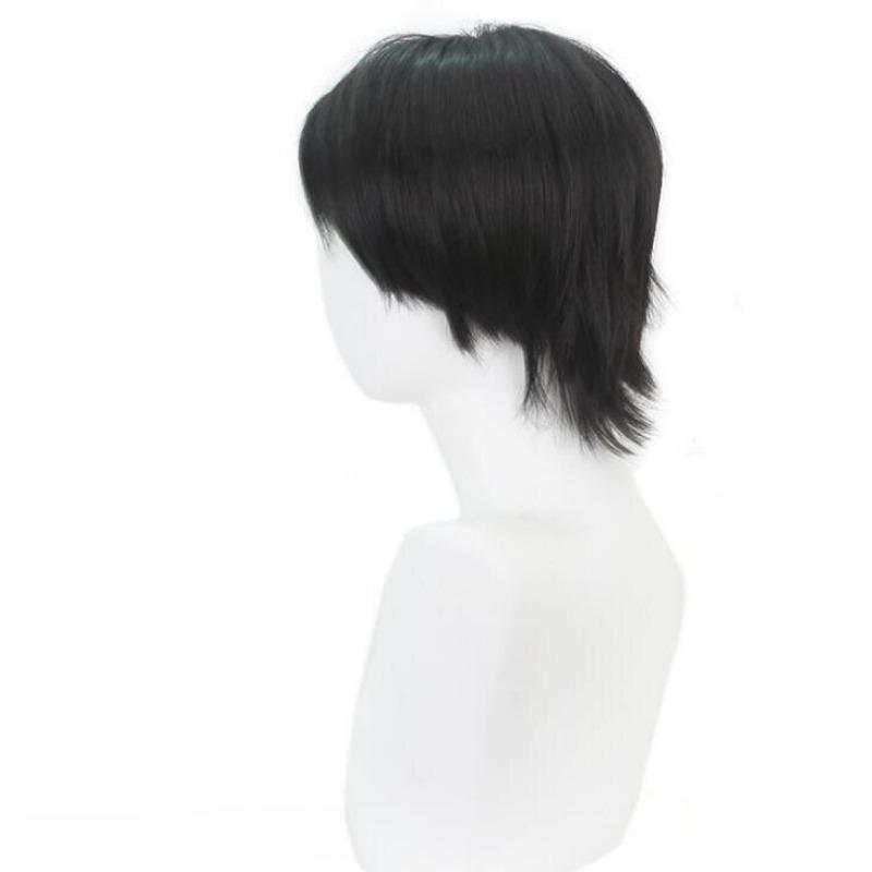 Anime 30cm Jujutsu Kaisen Cosplay Wigs Yuta Okkotsu Short Black Heat Resistant Synthetci Hair Wig