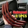 2/3PCS Laser Fibră de Carbon Silicon Volan Auto Husă 1K Micro Fibră Piele PVC Roată Booster Husă Anti-alunecare Universală