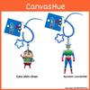 Chan Shin Crayon Nightwear Superman Cartoon Resin Keychain Gifts Pendant
