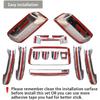 Chrome Door Handles+Top Half Mirror Covers+Tailgate Cover (With Camera Hole) Compatible With Chevrolet Silverado GMC Sierra 1500 2500 3500 2014-2018