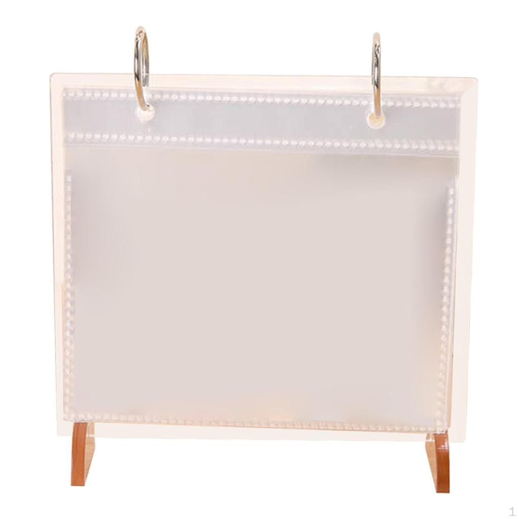 Acrylic Display Holder for Photos with 17 Sheet Folders Home Or Office Use