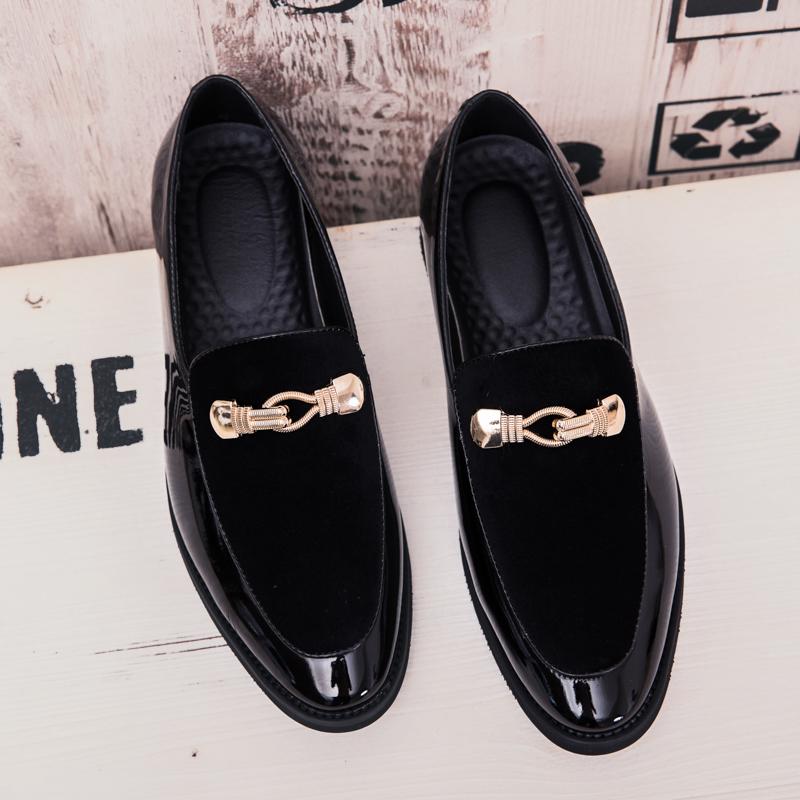 Fashion Luxury Brand Men's Shiny Leather Shoes High-end Banquet Formal Suit Dress Shoes Office Commuting Men's Business Casual Shoes