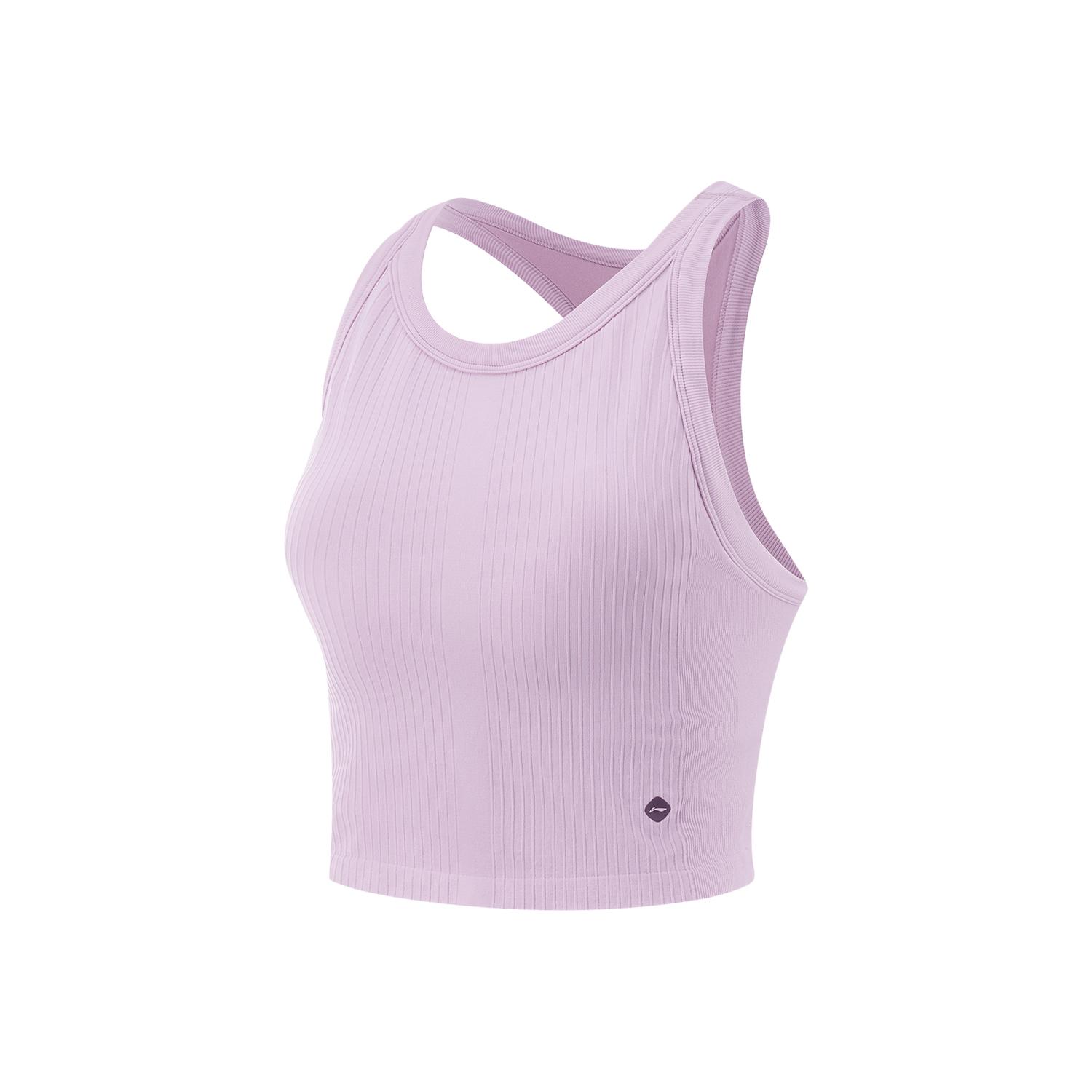 

Li-Ning Fitness Series Sleeveless Compression Yoga Sports Tank Women Tops Twilight-Purple AUDV020-5 XXL