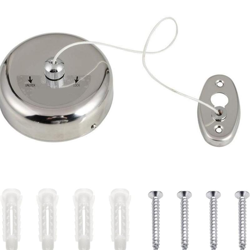 Portable Telescopic Clothesline Stainless Steel Wall Mounted Design Adjustable Length Clothes Line For Home Use