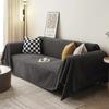 Modern Minimalist Chenille Sofa Towel Cover Solid Color Anti Cat Scratch Sofa Mat Four Seasons Universal Sofa Cover
