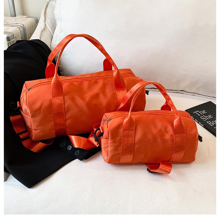 

Красочная водонепроницаемая уличная одноплечевая сумка кроссбоди - Женская цилиндрическая сумка большой вместимости Small 24*11*11 cm оранжевый