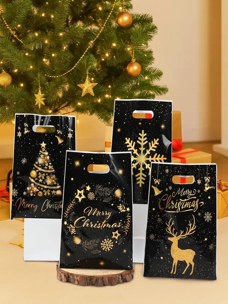 New year gift bag with handles, 16.5 * 25 cm