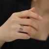 Men's Fashion Hollow Eye Design Large Size Ring Non Fading Symbol Band Statement Jewelry