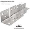 Thickened Stainless Steel 90° Angle Shelf Bracket - Furniture Fixing Connector & Support