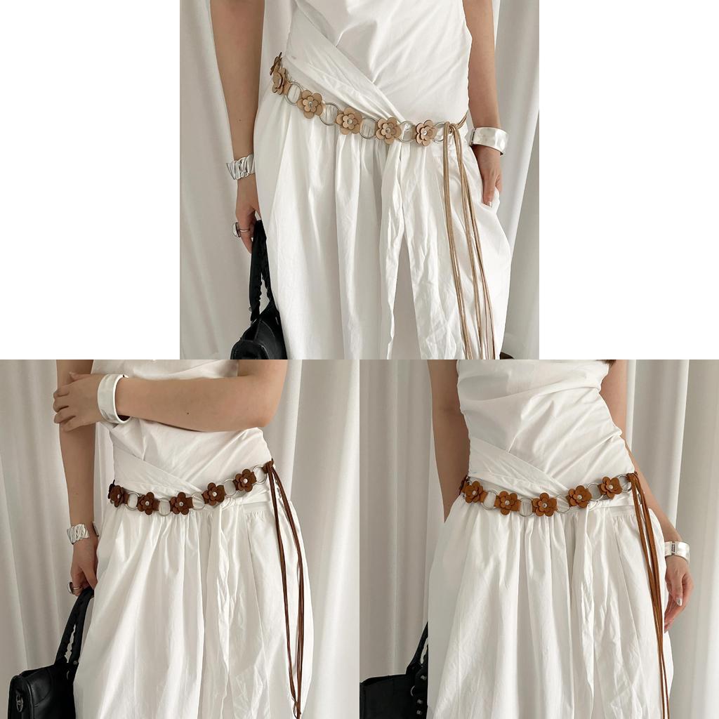 Ethnic Bohemian Waist Rope With Auto Lock Buckle For Daily Accessories