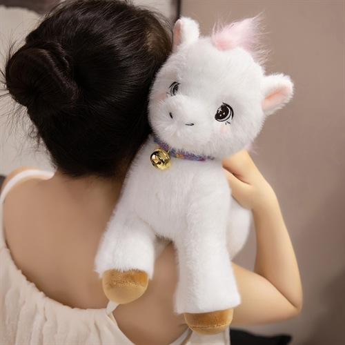 Hans Pony Doll Cute Simulation Pony Plush Toy Horse To Success Auspicious Muppet Gift