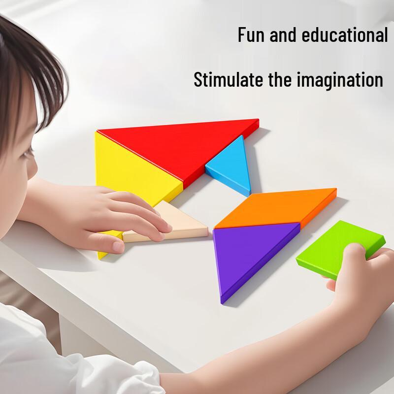 Wooden Tangram Puzzle Set