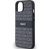Dkny Dkhcp15Mprthslk Iphone 15 Plus /14 Plus 6.7 Czarny/Black Hardcase Leather Mono Stripe & Metal Logo