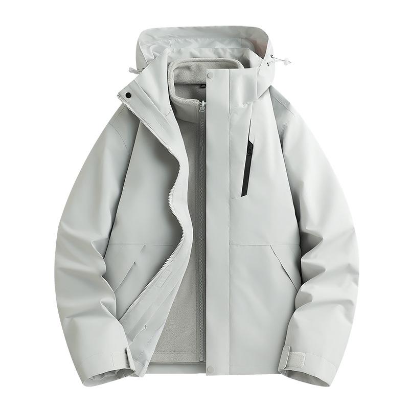 Unisex 3-in-1 Waterproof Windproof Mountaineering Jacket